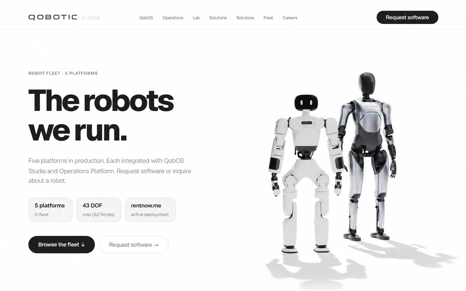 Flota: katalog pięciu platform z kluczowymi parametrami i szybkim zapytaniem o oprogramowanie.