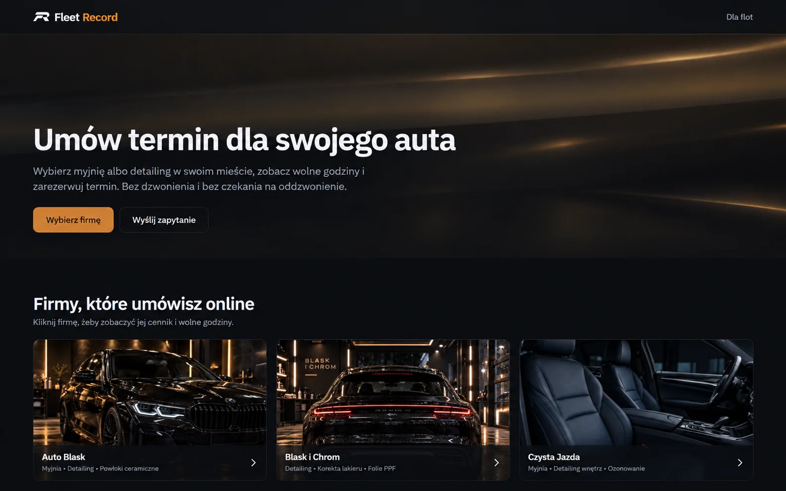 Wybór myjni i studia detailingu w mieście